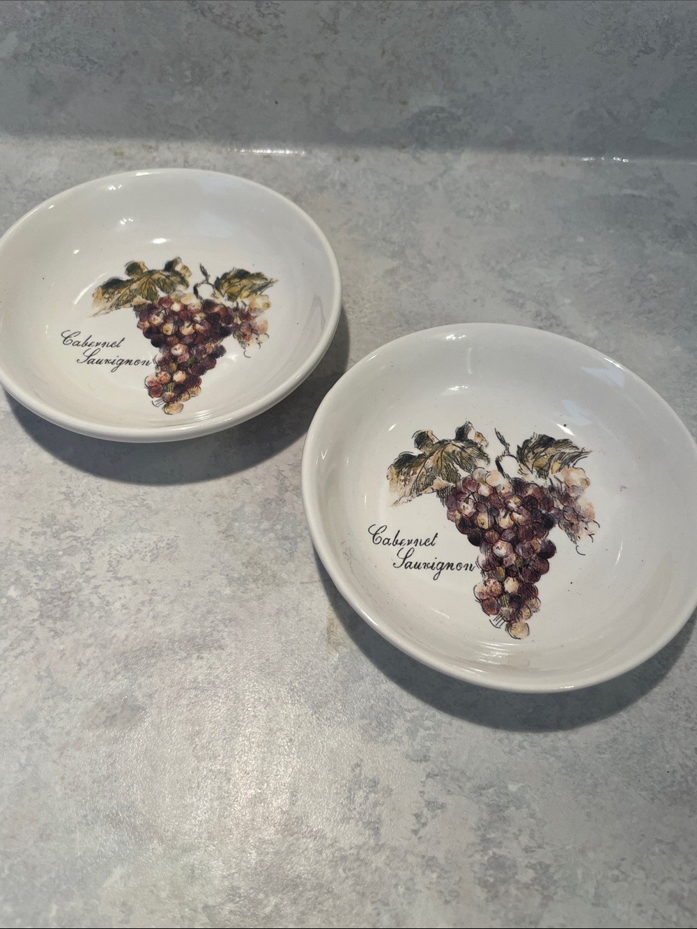 Cypress Home Cabernet Sauvignon Grape Ceramic Dishes